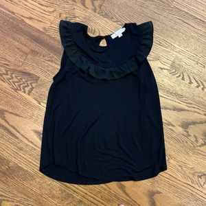 EUC Loft Maternity Black Sleeveless Top; Size S